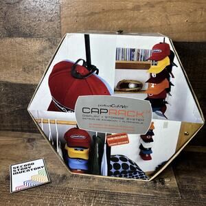 Perfect Curve Baseball Cap Rack Organizer System 24 Caps With 5' Hanging Cord